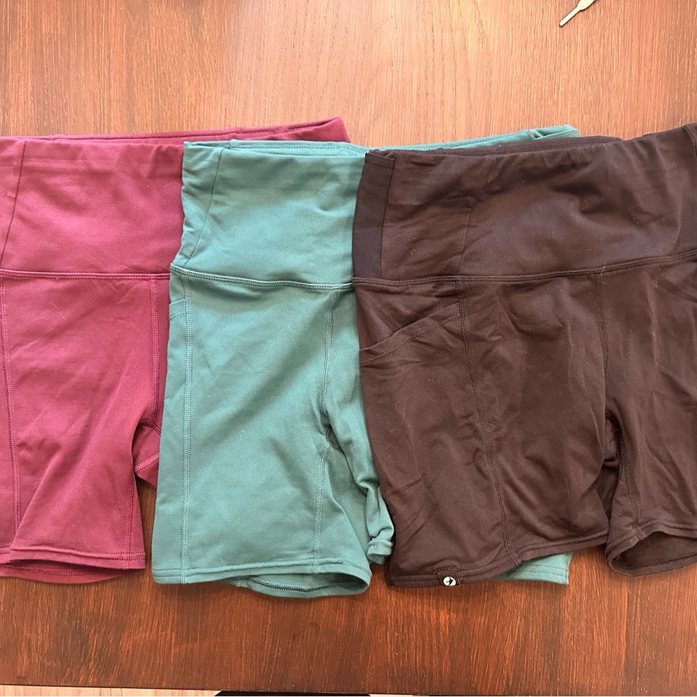 Oiselle running shorts bundle. 3 pairs, size medium.